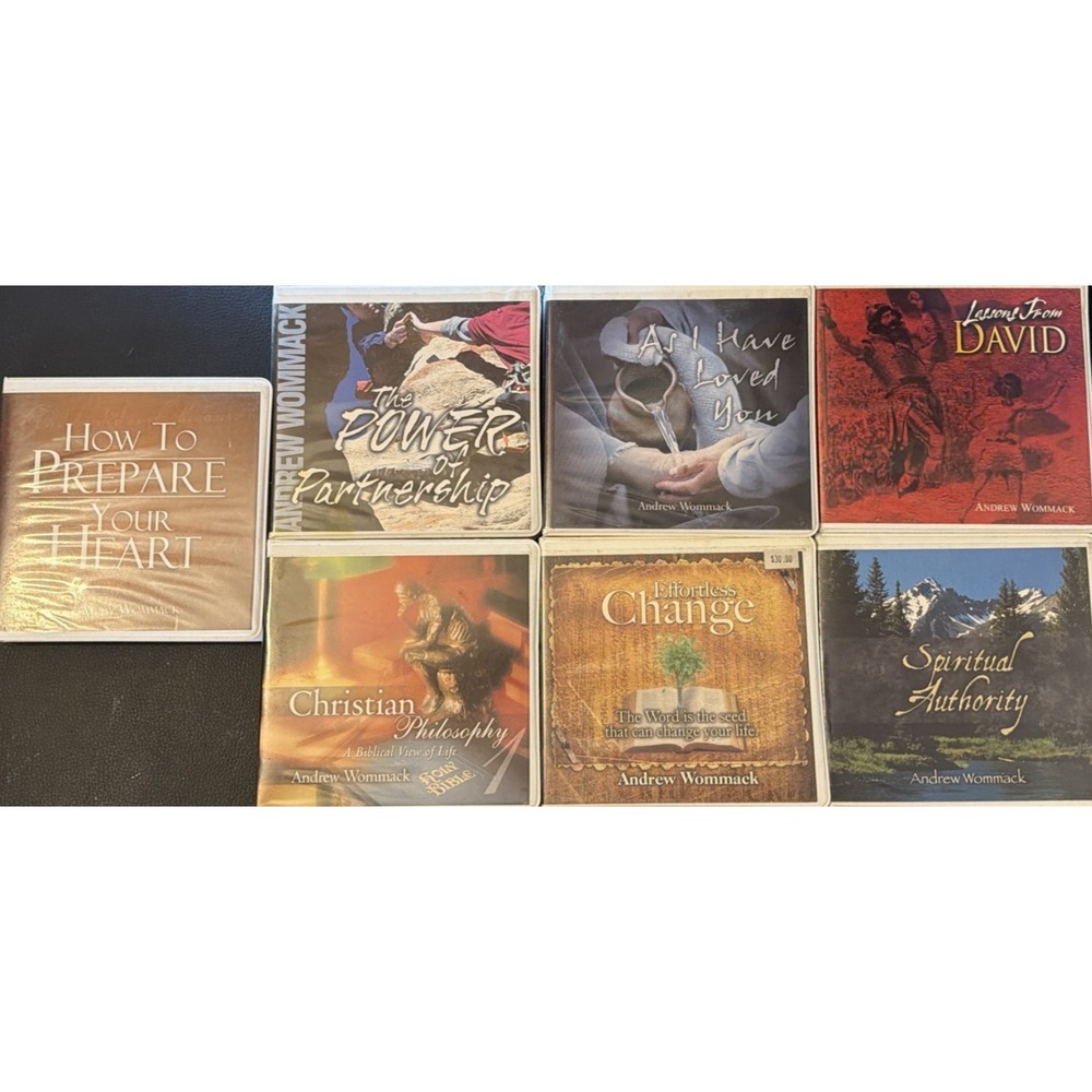 LOT OF 7 Andrew Wommack Teaching bible study CDs